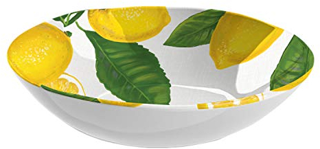 Auntie Morags Lemon Fresh Melamine Serving Salad Bowl