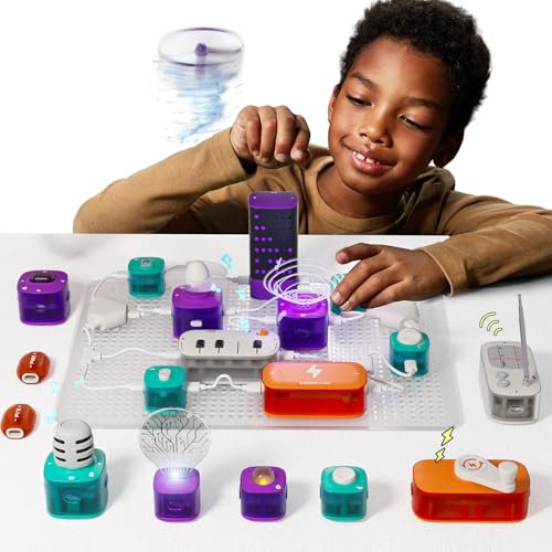 Science Can Kit de Motor de Circuito Eléctrico con 80 Experimentos, Kit de Circuito Eléctrico de Física Stem, Kits de Aprendizaje Educativo y Experimentos Científicos para Niños 8-14 Años