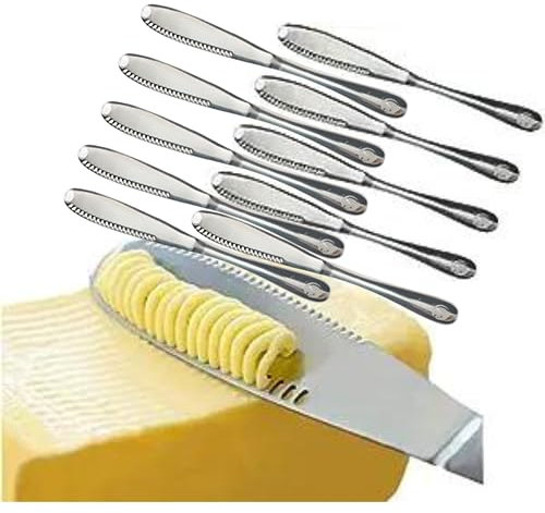 Simple preading Stainless Steel Butter Spreader, Butter Knife - 3 in 1 Kitchen Gadgets (10 Set)