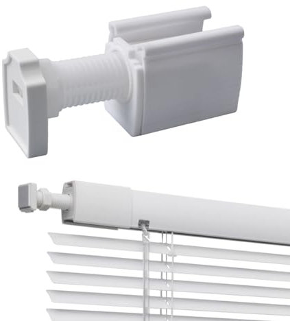 INCREWAY 1 PACK Venetian Blinds Brackets, Plastic Adhesive Blinds Brackets, Plastic Roller Blind Fittings Set, No Drill No Tools