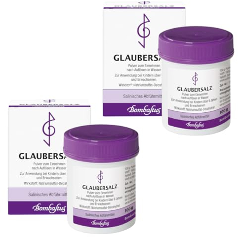 Bombastus Glaubersalz 2x100g Natriumsulfat Doppelpack - salinisches, schnell wirksames Abführmittel