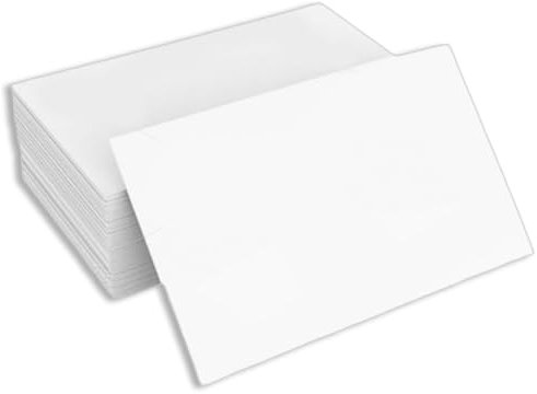100 Stück Blanko Postkarten Weiß, Blanko Postkarten zum Selbstgestalten, Druckbar Postkarten, Kreatives Basteln, Gestalten Individueller Postkarten, Papier Karten für Grußkarten Hochzeitskarten