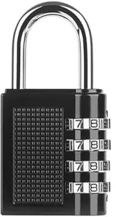 Cadenas À Combinaison for Casier De Salle De Sport, Cadenas À Code À 4 Chiffres, Cadenas À Combinaison Résistant Aux Intempéries for Porte, Abri De Jardin, Clôtur(Small: 64x30mm/2.51x1.1in)
