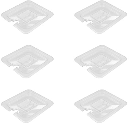 AcMax 6 coperchi in policarbonato con rientranza GN 1/6 contenitore Gastronorm, contenitore GN, in plastica