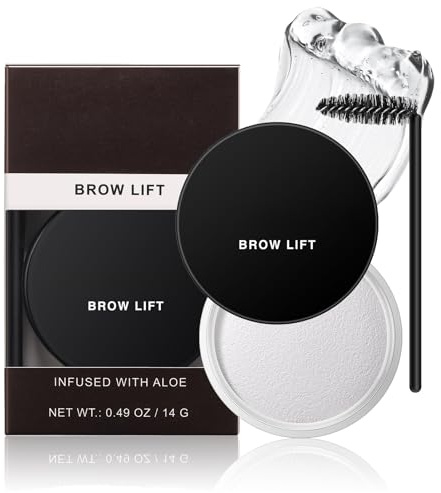 Transparent Brow Styling Gel, Wasserfestes Eyebrow Gel mit Bürste, Schnell Trocknend, Lang Anhaltend, Leichtes Augenbrauen Fixing Gel für Natürliches 3D Finish