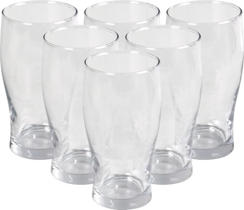 LAVV HOUSEWARES LTD Beer Drinking Glass Tumblers Cold Drinks Glasses 540ml 3PK (6pk (2 x 3pk))