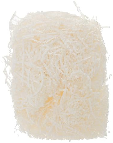 QUMIIRITY Box Filler in Carta Raffia Bianca Materiale di Riempimento Decorativo per Scatole Regalo Sacchetti Feste e Bomboniere per Compleanni Matrimoni e Halloween