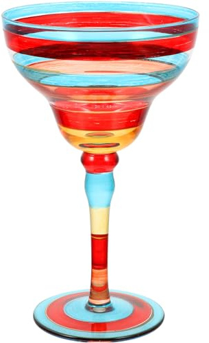 CLISPEED Copas de Margarita Decorativas de Vidrio Pintado a Mano Estilo Chic y Encantador para Decoración del Hogar en Aniversarios y Uso Diario