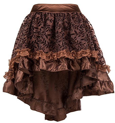 Bslingerie® Femme Gothic Punk Jupe à la Cheville