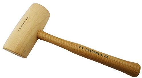 C.S. Osborne Barrel Shaped Hickory Mallet #89.5 Size 2 (2-1/2 Diameter)