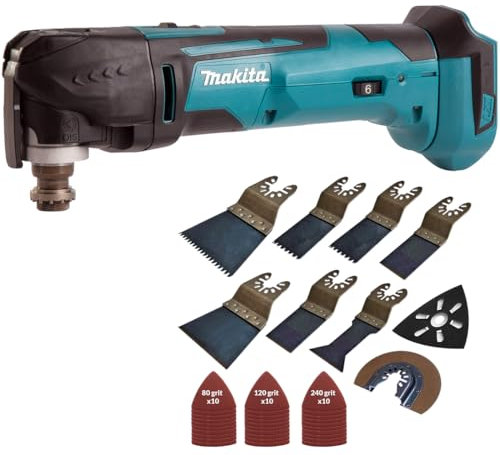 Makita DTM51Z 18v Lithium Multi Tool Keyless Blade Change + Accessories