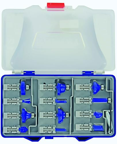 Tivoly XT606470005 Coffret 12pcs Fraises de Défonceuses formes assorties Queue 6mm