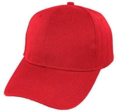 Carnavalife Gorra de Béisbol Ajustable de Estilo Polo Clásico Deportivo Casual de Color Liso Suave y Transpirable Unisex para Adultos y Niños Modelo JDH-1 (Rojo, Talla Niño/54cm)