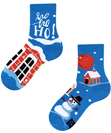 TODO roliga julstrumpor för barn. Coola julstrumpor pojkar och julstrumpor flickor med Rudolph, snögubbe, jultomten, Jultomtens gåva, 7-9 Years
