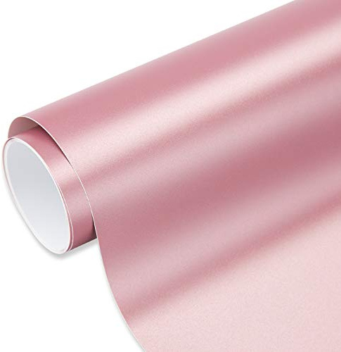 VINYL FROG Matte Rose Gold Permanent Adhesive Vinyl Roll 30.5x300cm Für Flasche Und Glas Dekoration