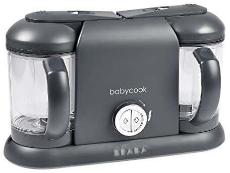 Beaba Babycook Duo 4 en 1 - Máquina de alimentos para bebés, procesador de alimentos para bebés, licuadora de alimentos para bebés, vaporizadora de alimentos para bebés, prepara alimentos frescos y
