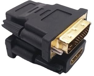 WANGCL 4 adattatori DVI a HDMI DVI per Display Porta Adattatore DVI Maschio 24+1 a HDMI Femmina per DVI/Lettori/Computer/TVS/proiettori, Larghezza di Banda Fino a 10,2 Gbps
