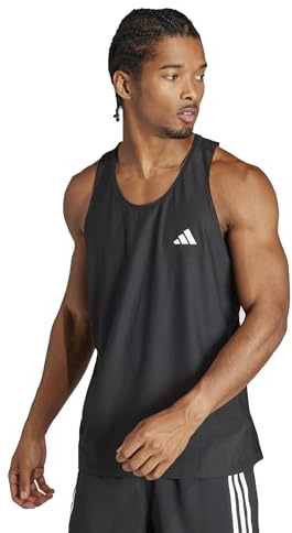 adidas Men's Own The Run Tank Top, Black, S