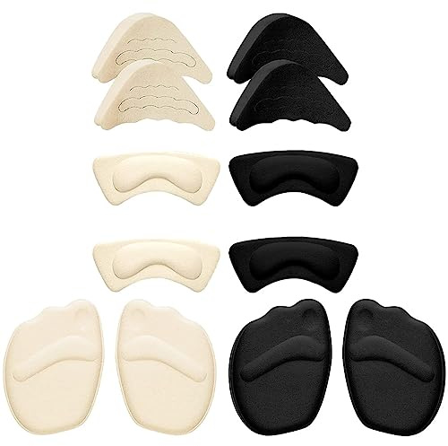 Salva Tallone, 6 Paia di Cuscinetti per Cuscino per Tacco Alto Riempimento per Scarpe, Cuscinetti per Scarpe Antiscivolo Spugna in Spugna Tallone Cuscino Salva Talloni Tallone Scarpe, Proteggi Tallone