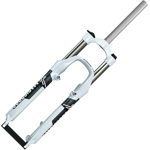 LYMFCFC MTB Suspension Fork 26 Inch Aluminum Alloy Mechanical Fork Straight Tube Shoulder Control Mountain Bike Fork Disc/V Brake QR 9Mm Travel 100Mm 1-1/8 C,26in