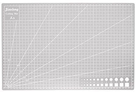 sourcing map A3 Self-Healing Cutting Mat 18x12 Double-Sided Craft Cutting Board for DIY Art Work Sewing Cutting, Grey