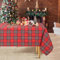 Tischdecke Kariert 140x210 cm Rot rechteckig Tischdecke für Party Picknick Outdoor Geburtstag Abendessen Dekor