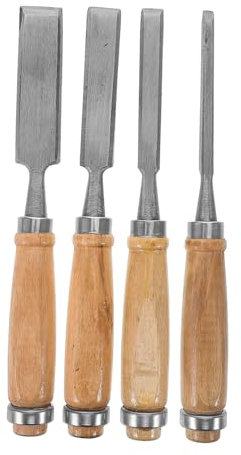 ULTECHNOVO Set 4tlg Zimmerei Meißel Holzbearbeitungsmeißel Holzschnitzwerkzeuge Bildhauer Meißel Schnitzwerkzeuge Für Die Holzbearbeitung Schnitzwerkzeuge Für Holz Holzschnitzmeißel Hölzern