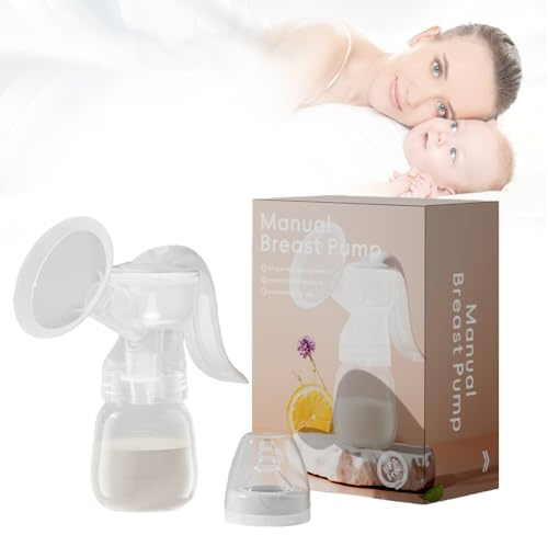 Handmilchpumpe,Manuelle Milchpumpe,Breast Pump,Tragbare Milchpumpe,Baby Breast Pump,Manuelle Stillpumpe,Komfortable und Kompakte Milchpumpe,Leichte und Leise Milchpumpe für Unterwegs