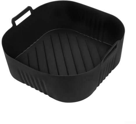Teglia da forno in silicone per friggitrice ad aria, compatibile con NA230 e per COSORI 6 2L Cooking Companion (nero)
