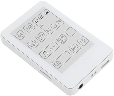 Yanmis Bluetooth Mp3 Player 2.7in Ink Screen Hifi Sound Type-C Laddning Elektronisk Bok Mp3 Musikspelare Bluetooth-anslutning för Hemresor Utomhus