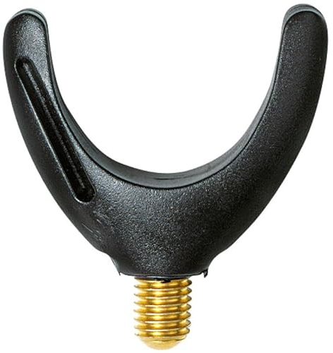 JENZI U-Form Rutenauflage, Schwarz, Kunststoff, Fischerrutenhalterung, Wandmontage, Essen, Fischerei