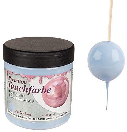 Ideen mit Herz Pintura sumergible con efecto de porcelana brillante, 250 ml (azul paloma)