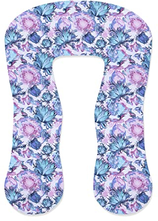 Amilian Kissenbezug, Bezug; Stillkissenbezug für Lagerungskissen, Stillkissen, Seitenschläferkissen, Pregnancy Pillow; Pillow Cover; Ersatzbezug; waschbar und abnehmbar; Größe ca. 330cm