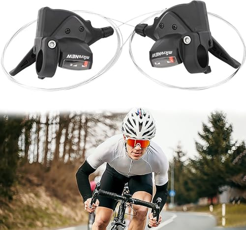 SYXLS Mountain Bike Cambio 3x8 - Set Leva del Cambio e Freno a 8 Velocità per Bici a Sinistra e Destra - 24 Velocità