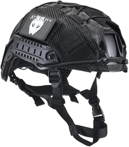Kecrotac Casco de airsoft tipo PJ, táctico, militar, paintball, airsoft, casco rápido con cubierta