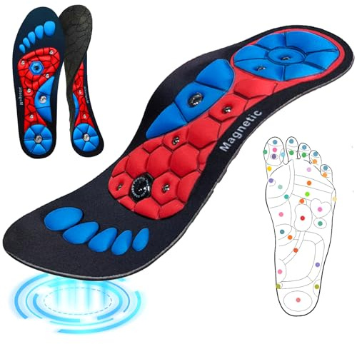 Plantillas Magnéticas, Plantillas de Masaje de Pies,para Aliviar La Fascitis Plantar Reflexología Plantillas, Plantillas Ortopedicas, Plantillas de Acupresión Unisex (S(35-39))