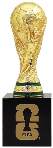 Wagon International Replica di Trofeo 3D da 70 mm con piedistallo con Licenza Ufficiale della Coppa del Mondo FIFA 2026
