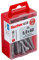 fischer Power-Fast FPF-SZ 3,0 x 40 YZP 25 B - Spanplattenschrauben mit Senkkopf und Teilgewinde, zur Befestigungen von tragenden Bauteilen in Holz, gelbverzinkt - 25 Stück - Art.-Nr. 653927