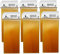 Ricarica Ceretta Rullo Dermawax Miele 6x100ml- Roll on Cera Depilatoria Universale per Depilazione Professionale e Efficace, Made in Italy (600 ml (1er Pack), Honey)