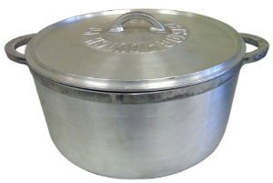 Dutch Pot Caribbean Jamaican Saucepan Dutchie Heavy Aluminium 34 CM / 12 LITRE