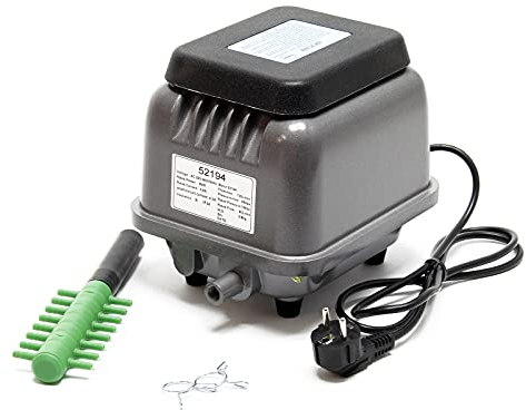 SunSun Luftpumpe 402 Teichbelüfter 2x2,8 L/min 4W Sauerstoffpumpe Eisfreihalter Belüftungssystem Belüfter Luftpumpe für Gartenteich Oase Teich