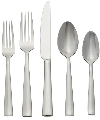 Oneida H147020A Monolith 20 Piece Everyday Flatware, 18/0 Stainless Steel, Silverware Set (Service for 4)