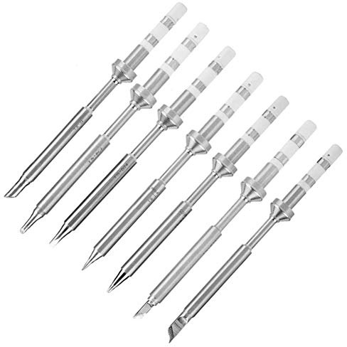 CfoPiryx Soldering Iron Tips 7pcs for TS100/TS101, Mini Replacement Kit