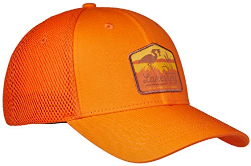 Lakeshore® Jagd Cap, Signalkappe, Outdoor, 100% Baumwolle und Mesh, Signal Orange, Größe L-XL
