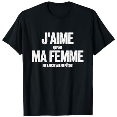 Tshirt Pêcheurs Chemise pêcheur hommes pêche cadeau Poissons T-Shirt