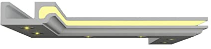 Stuck Dekorbau LED Leisten Indirekte LED Beleuchtung LED Lichtprofile Styroporleisten Stuckleiste 2 Meter BL 21