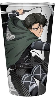 ATTACK ON TITAN - Large Glass - 400ml - Levi S4