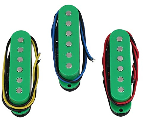 Premium Electric Guitar Pickups Humbucker Single Coil Pickup Set 6 Strängar Grön Elgitarrhämtning