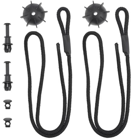 Be In Your Mind 1 Pair Car Parcel Shelf Cords Rear Parcel Shelf Strings with Clip Holders Compatible with Audi A3 Q2 Q3 Q5, OEM 1K6863447A/1M6867574A