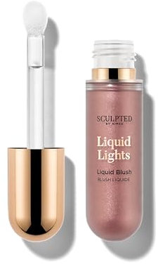 Liquid Lights Blush from Sculpted by Aimee (Pink Pop) – 20g Vegan Liquid Blusher for Radiant Pop – 3 Shades for Pink, Peach or Rosy Blush Effect